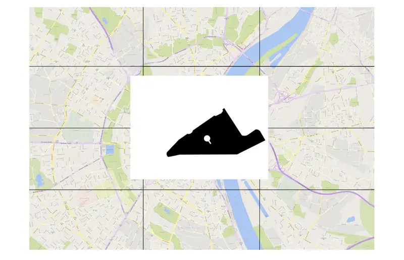 Figure 5. Map of Cologne with geographic shape overlayed.